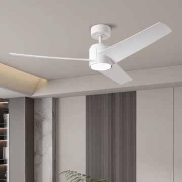ZEVENTI - Ανεμιστήρας οροφής LED ORVIETO LED/18W/230V 3000-6000K Wi-Fi Tuya λευκό + τηλεχειριστήριο