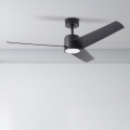 ZEVENTI - Ανεμιστήρας οροφής LED ORVIETO LED/18W/230V 3000-6000K Wi-Fi Tuya μαύρο + τηλεχειριστήριο
