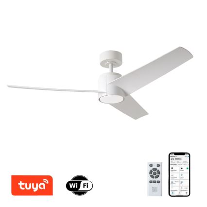 ZEVENTI - Ανεμιστήρας οροφής LED Dimmable ORVIETO LED/18W/230V 3000-6000K Wi-Fi Tuya λευκό + τηλεχειριστήριο