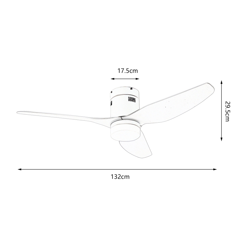 ZEVENTI - Ανεμιστήρας οροφής LED Dimmable PADUA LED/18W/230V 3000-6000K Wi-Fi Tuya μαύρο + τηλεχειριστήριο