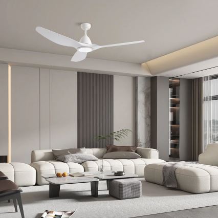 ZEVENTI - Ανεμιστήρας οροφής LED Dimmable URBINO LED/20W/230V 3000-6000K Wi-Fi Tuya λευκό + τηλεχειριστήριο