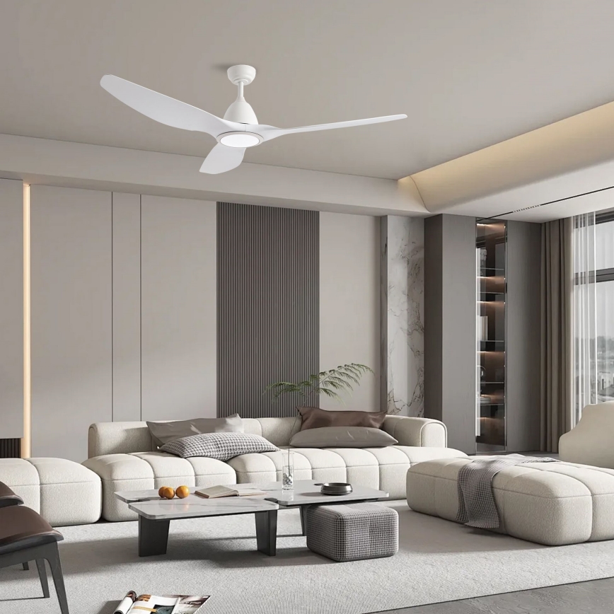 ZEVENTI - Ανεμιστήρας οροφής LED Dimmable URBINO LED/20W/230V 3000-6000K Wi-Fi Tuya λευκό + τηλεχειριστήριο