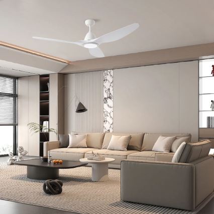 ZEVENTI - Ανεμιστήρας οροφής LED Dimmable URBINO LED/20W/230V 3000-6000K Wi-Fi Tuya λευκό + τηλεχειριστήριο