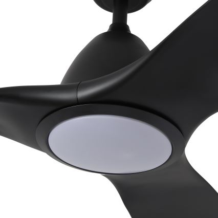 ZEVENTI - Ανεμιστήρας οροφής LED Dimmable URBINO LED/20W/230V 3000-6000K Wi-Fi Tuya μαύρο + τηλεχειριστήριο