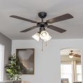 ZEVENTI - Ανεμιστήρας οροφής ZURRIOLA 3xE27/60W/230V