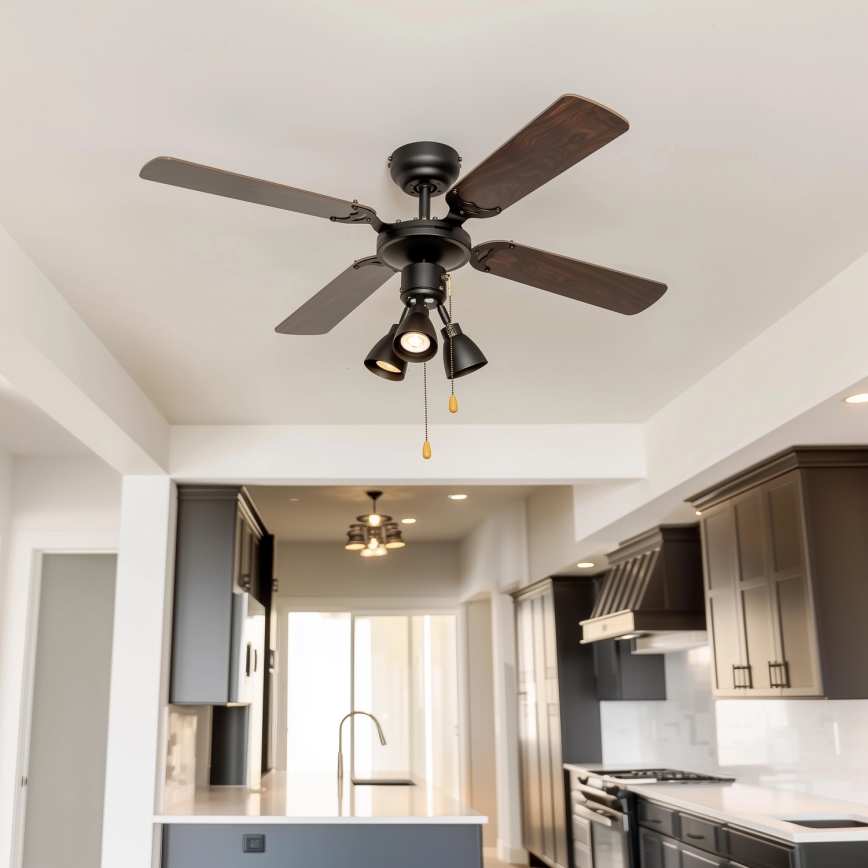 ZEVENTI - Ανεμιστήρας οροφής ZURRIOLA 3xGU10/50W/230V