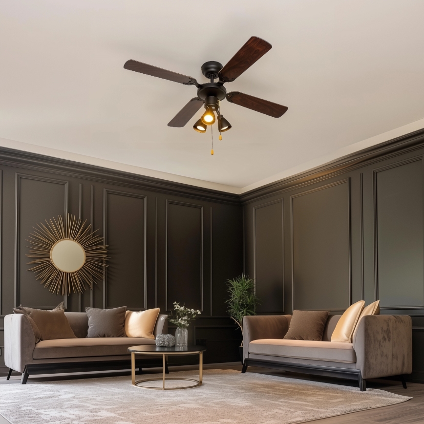 ZEVENTI - Ανεμιστήρας οροφής ZURRIOLA 3xGU10/50W/230V