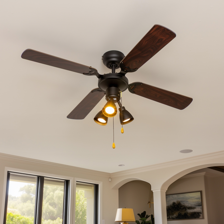 ZEVENTI - Ανεμιστήρας οροφής ZURRIOLA 3xGU10/50W/230V
