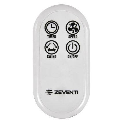 ZEVENTI - Ανεμιστήρας τοίχου FREEZE 50W/230V διάμετρος 40 cm λευκό + τηλεχειριστήριο