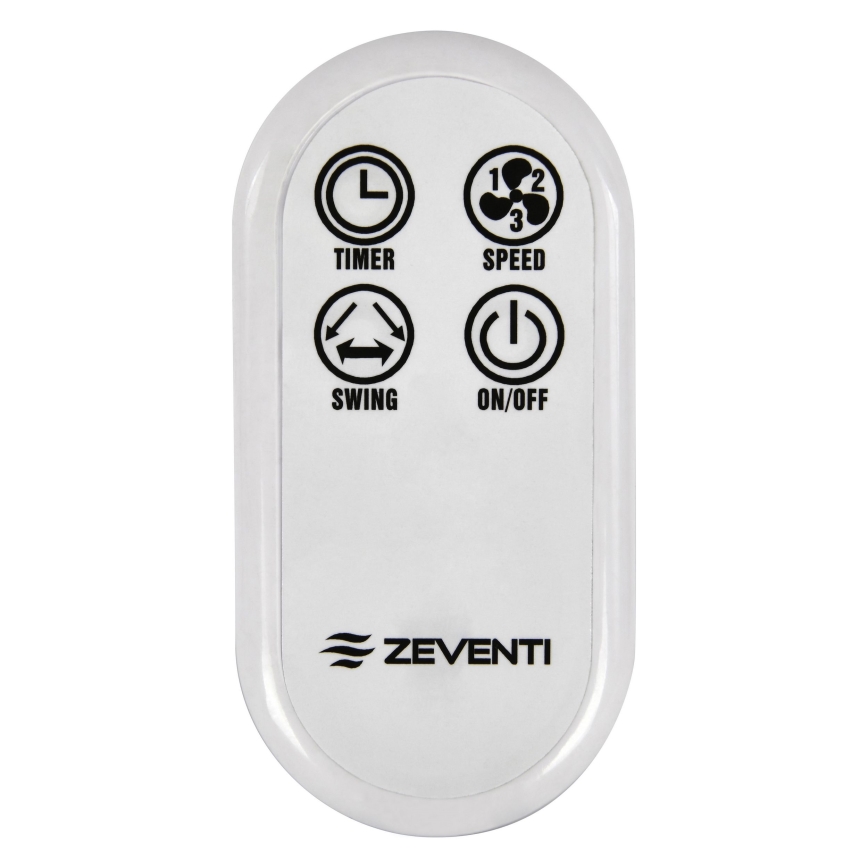 ZEVENTI - Ανεμιστήρας τοίχου FREEZE 50W/230V διάμετρος 40 cm λευκό + τηλεχειριστήριο