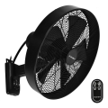 ZEVENTI - Ανεμιστήρας τοίχου FREEZE 50W/230V διάμετρος 40 cm μαύρο + τηλεχειριστήριο