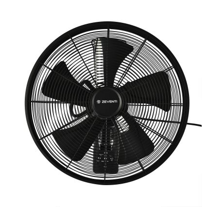 ZEVENTI - Ανεμιστήρας τοίχου FREEZE 50W/230V διάμετρος 40 cm μαύρο + τηλεχειριστήριο