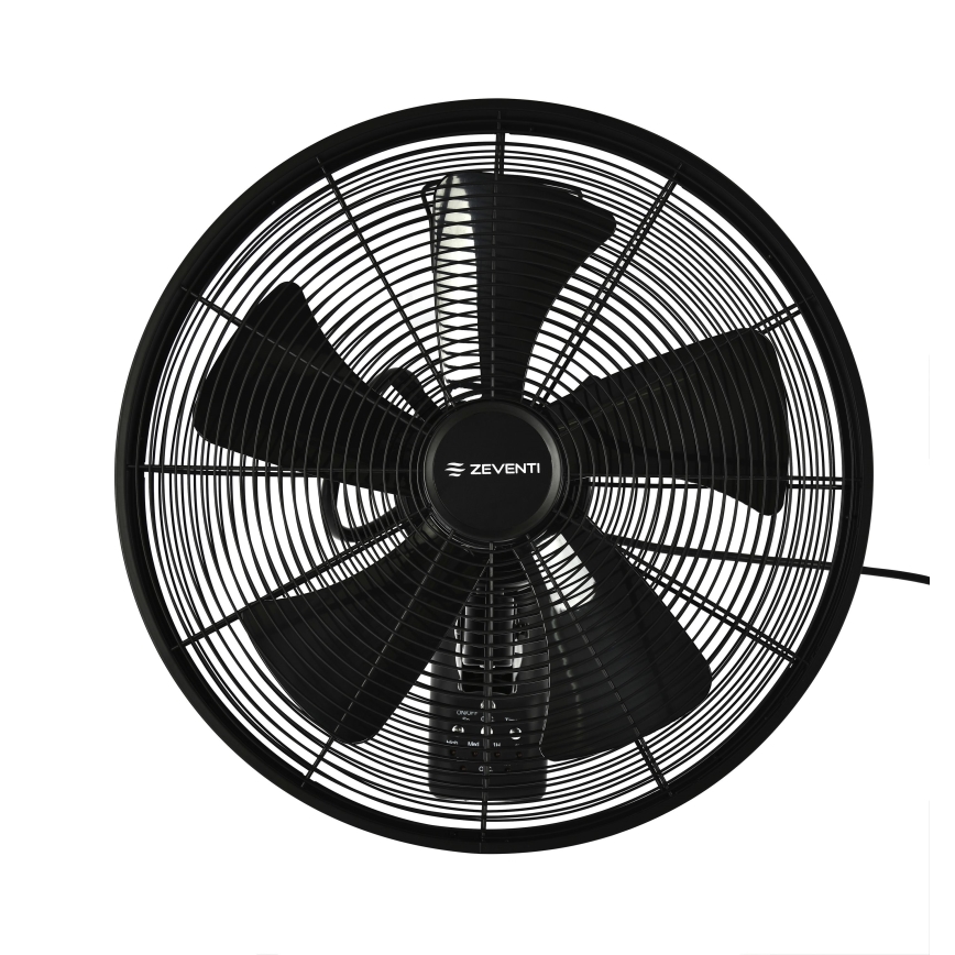 ZEVENTI - Ανεμιστήρας τοίχου FREEZE 50W/230V διάμετρος 40 cm μαύρο + τηλεχειριστήριο