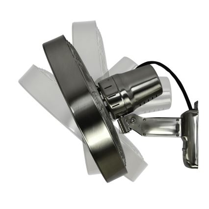 ZEVENTI - Ανεμιστήρας τοίχου FREEZE 50W/230V διάμετρος 40 cm ματ χρώμιο + τηλεχειριστήριο