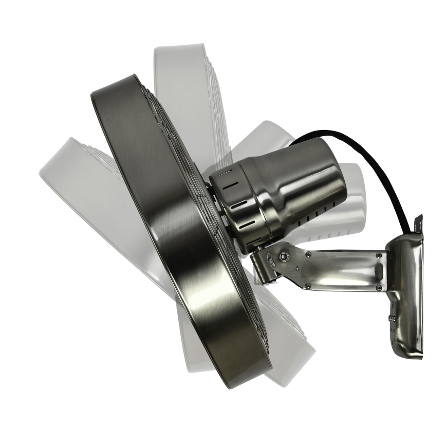 ZEVENTI - Ανεμιστήρας τοίχου FREEZE 50W/230V διάμετρος 40 cm ματ χρώμιο + τηλεχειριστήριο