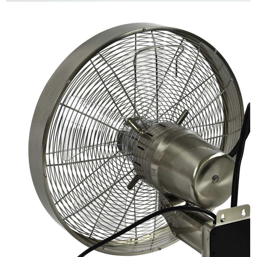 ZEVENTI - Ανεμιστήρας τοίχου FREEZE 50W/230V διάμετρος 40 cm ματ χρώμιο + τηλεχειριστήριο