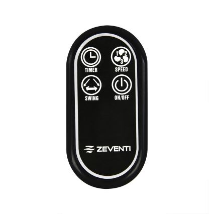 ZEVENTI - Ανεμιστήρας τοίχου FREEZE 50W/230V διάμετρος 40 cm ματ χρώμιο + τηλεχειριστήριο