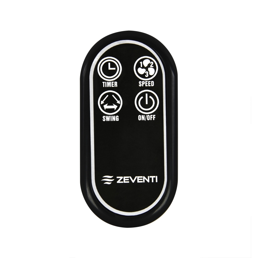 ZEVENTI - Ανεμιστήρας τοίχου FREEZE 50W/230V διάμετρος 40 cm ματ χρώμιο + τηλεχειριστήριο