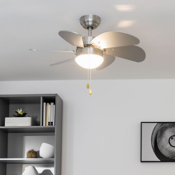 ZEVENTI - Οροφής ανεμιστήρας FAMARA 1xE14/60W/230V γκρι