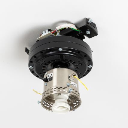 ZEVENTI - Οροφής ανεμιστήρας GALDANA 1xE27/60W/230V καφέ/μπεζ