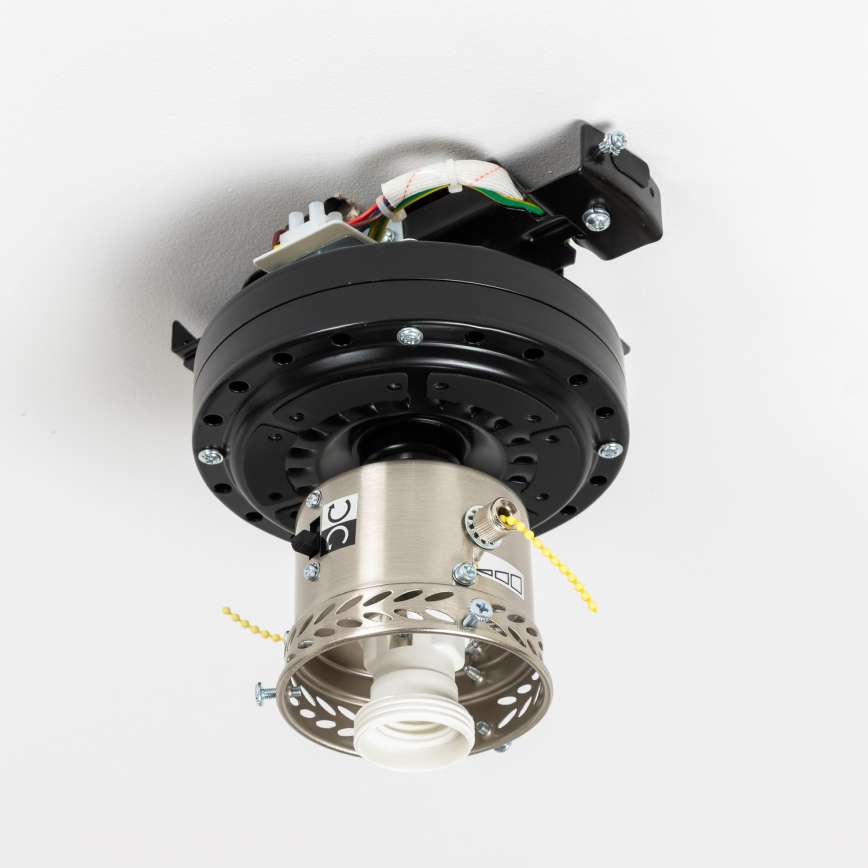 ZEVENTI - Οροφής ανεμιστήρας GALDANA 1xE27/60W/230V καφέ/μπεζ