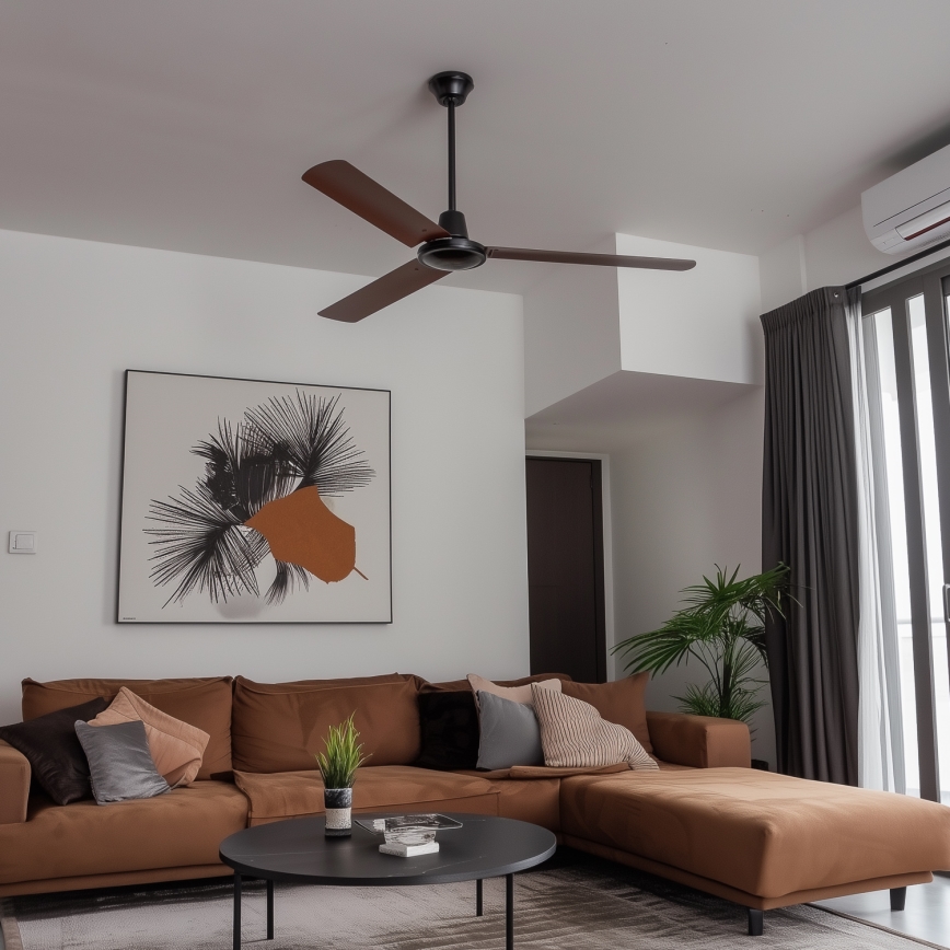 ZEVENTI - Οροφής ανεμιστήρας TOFINO καφέ