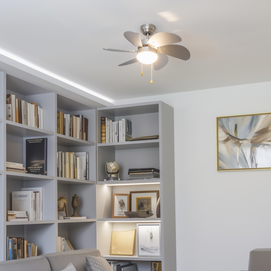 ZEVENTI - Οροφής ανεμιστήρας FAMARA 1xE14/60W/230V γκρι
