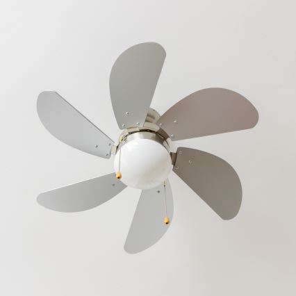ZEVENTI - Οροφής ανεμιστήρας FAMARA 1xE14/60W/230V γκρι