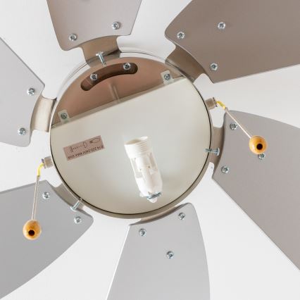ZEVENTI - Οροφής ανεμιστήρας FAMARA 1xE14/60W/230V γκρι