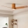 ZEVENTI - Οροφής ανεμιστήρας LED BARROSA LED/18W/230V 3000/4000/6000K Wi-Fi Tuya καφέ + τηλεχειριστήριο