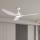 ZEVENTI - Οροφής ανεμιστήρας LED URBINO LED/20W/230V 3000-6000K Wi-Fi Tuya λευκός + τηλεχειριστήριο