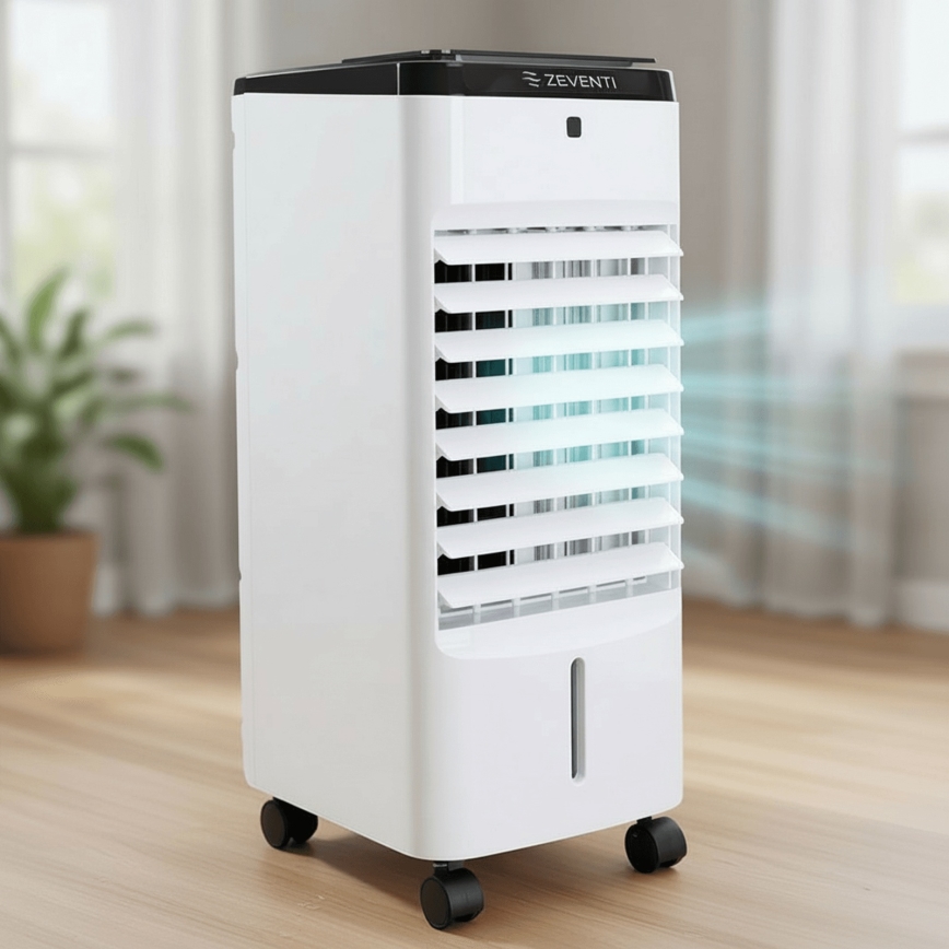 ZEVENTI - Ψύκτης αέρα ARCTIC 60W/230V μαύρο/λευκό + τηλεχειριστήριο