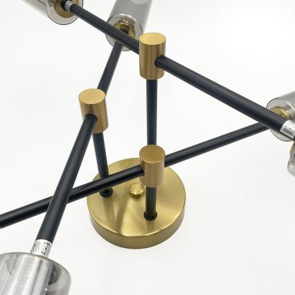 Εφαρμοστό φωτιστικό οροφής TESSA 6xG9/8W/230V μπρούτζινο/καπνιστό μαύρο
