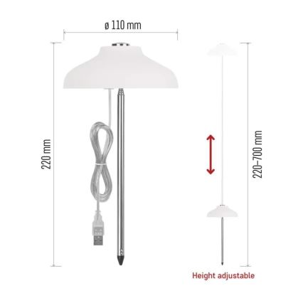 Εσωτερική LED λάμπα για καλλιέργεια φυτών GROW LED/5W/5V