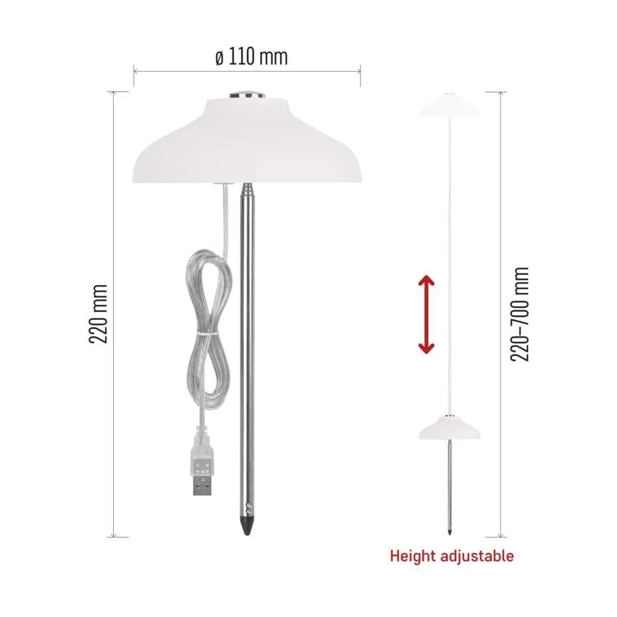 Εσωτερική LED λάμπα για καλλιέργεια φυτών GROW LED/5W/5V