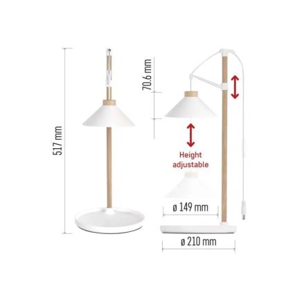 Εσωτερική LED λάμπα για καλλιέργεια φυτών GROW LED/7W/5V