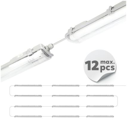 Επαγγελματικό φωτιστικό LED τύπου φθορισμού T8 2xG13/18W/230V 4000K IP65 127 cm