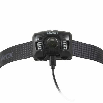 LED Dimming επαναφορτιζόμενο φακός κεφαλής με αισθητήρα και κόκκινο φωστικό LED/3W/5V IP66 100 γυαλιστερό 1200 mAh