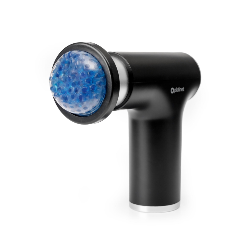 Επαναφορτιζόμενο πιστόλι μασάζ με 9 κεφαλές 25W/5V 1200 mAh