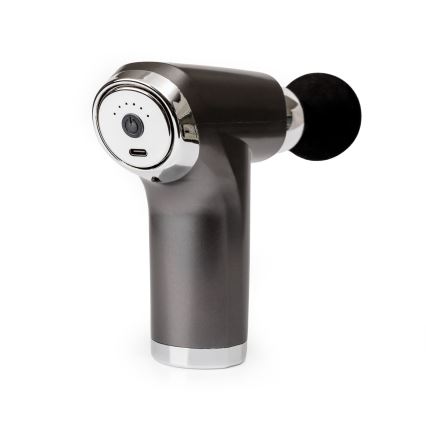 Επαναφορτιζόμενο πιστόλι μασάζ με 4 κεφαλές 25W/5V 1200 mAh