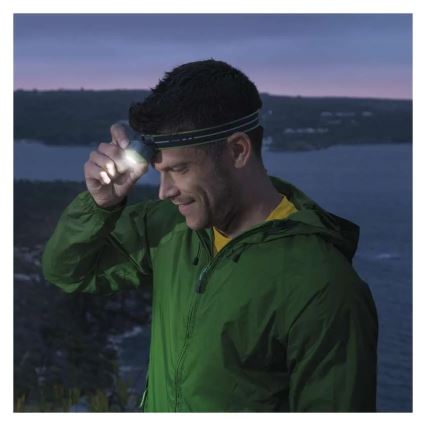 Επαναφορτιζόμενος φακός κεφαλής LED/USB 1600 mAh IPX6