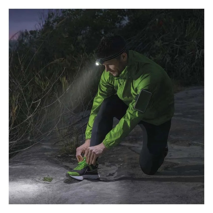 Επαναφορτιζόμενος φακός κεφαλής LED/USB 1600 mAh IPX6