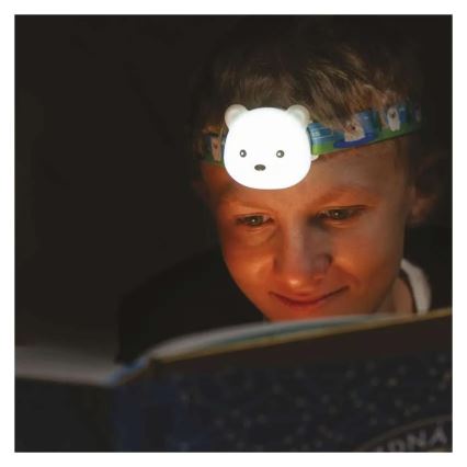 Επαναφορτιζόμενος φακός κεφαλής LED/USB 500 mAh αρκούδα