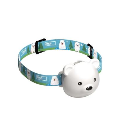 Επαναφορτιζόμενος φακός κεφαλής LED/USB 500 mAh αρκούδα