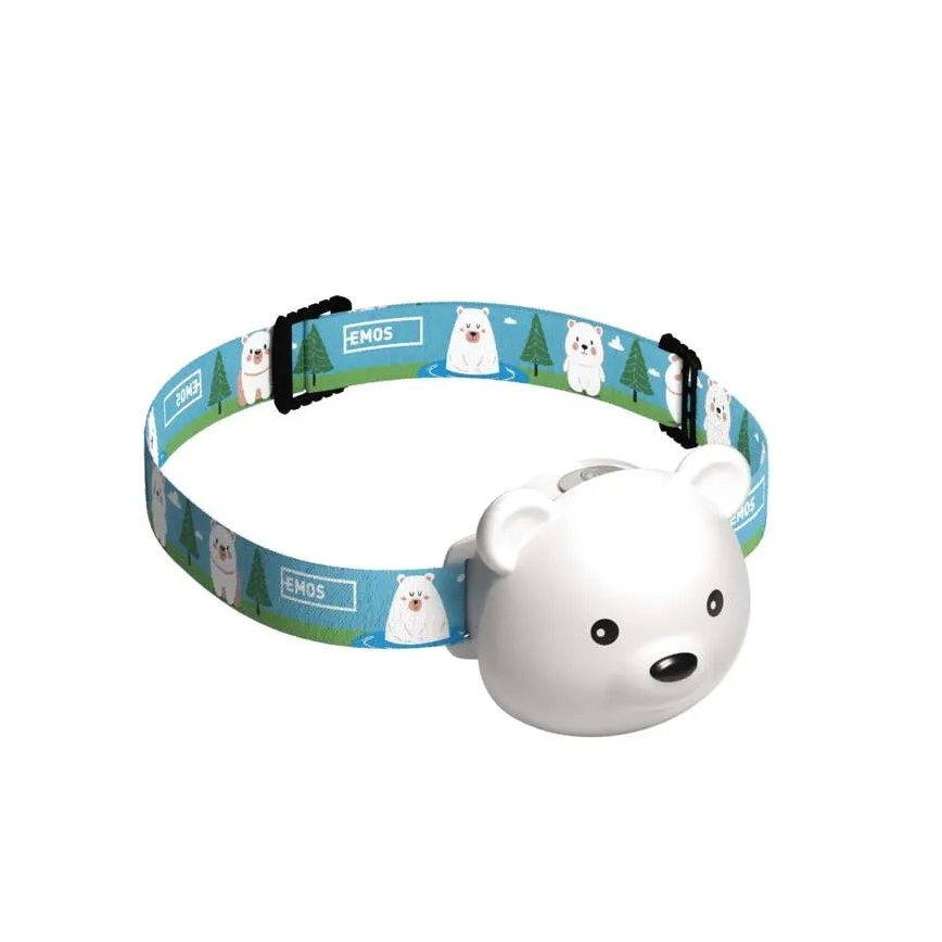 Επαναφορτιζόμενος φακός κεφαλής LED/USB 500 mAh αρκούδα