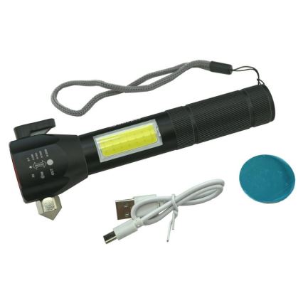 Επαναφορτιζόμενος φακός LED/3W/5V 200 lm 1200 mAh