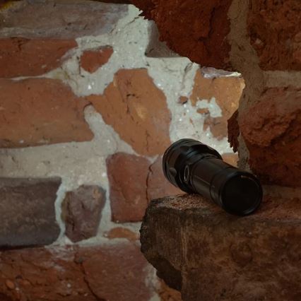 LED Dimming επαναφορτιζόμενο φακός με λειτουργία power bank LED/30W/5V IPX5 1060 γυαλιστερό 5000 mAh