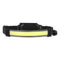 Επαναφορτιζόμενος LED φακός κεφαλής 2xLED/5V 180 lm 900 mAh μαύρος