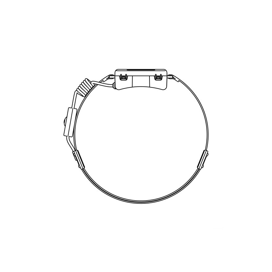 Επαναφορτιζόμενος LED φακός κεφαλής 2xLED/5V 180 lm 900 mAh μαύρος