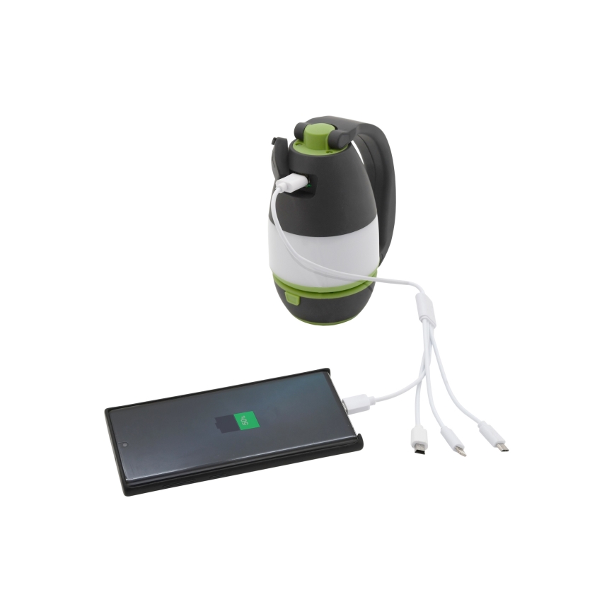 Επαναφορτιζόμενος LED φακός με λειτουργία powerbank LED/3W/1500mAh